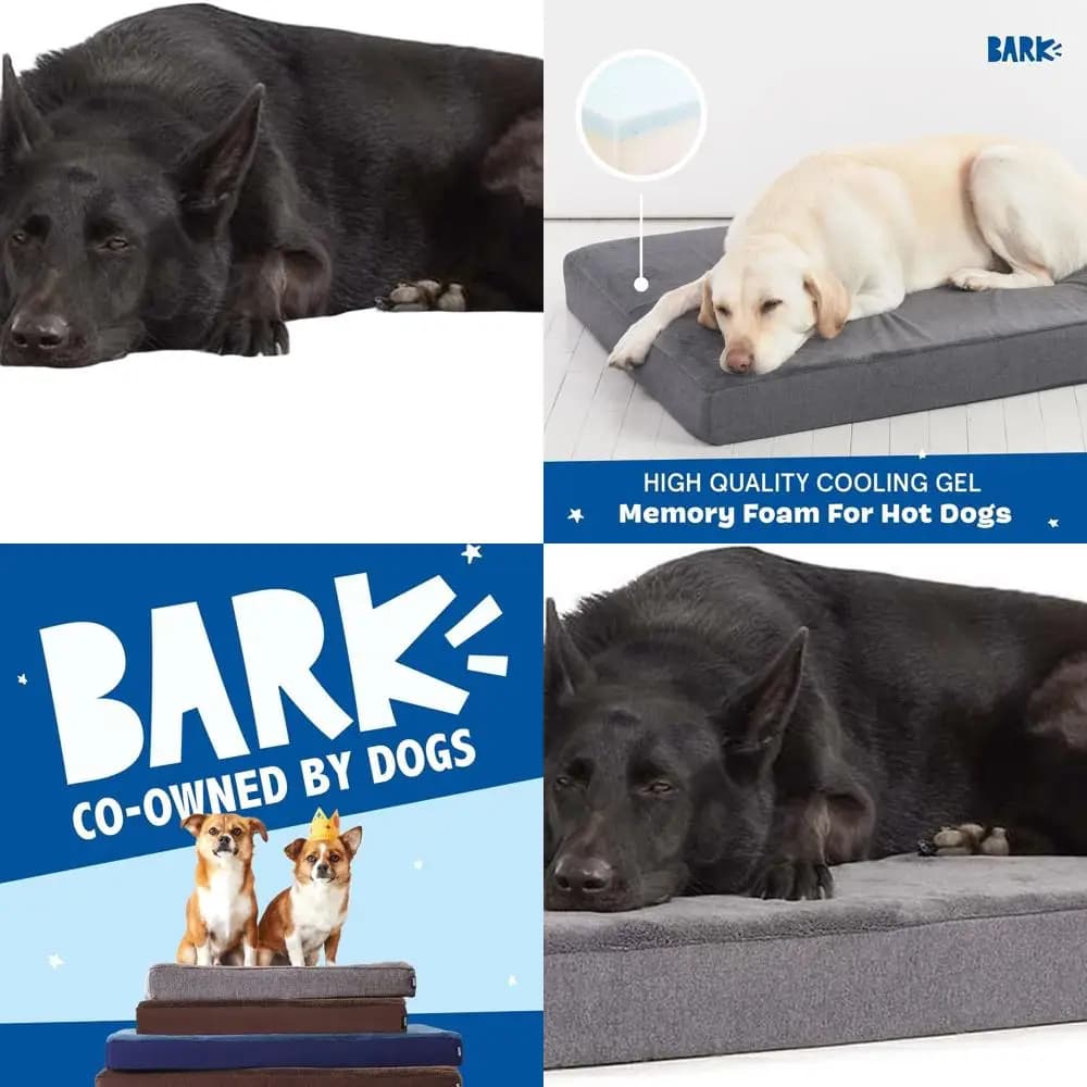 Letto per cani ortopedico di lusso in memory foam per supporto articolare e comfort, XL Grigio