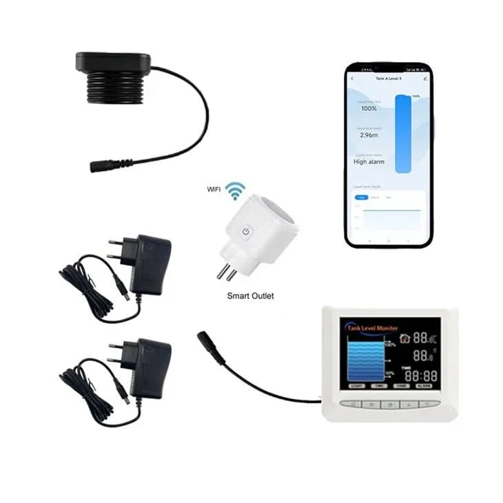 EPTTECH TLC2326LS-WL-Lora Controller pompa serbatoio remoto Tuya Sensore leva perdite liquido carburante serbatoio ad ultrasuoni senza contatto wireless