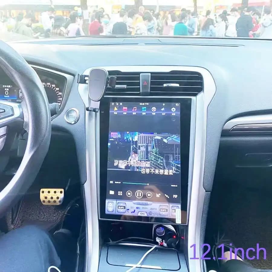 8G + 128G 12.1 Pollici Tesla Stile Touch Screen Per Ford Mondeo Fusion MK5 Android 14 Autoradio Lettore Video Multimediale Navigatore GPS