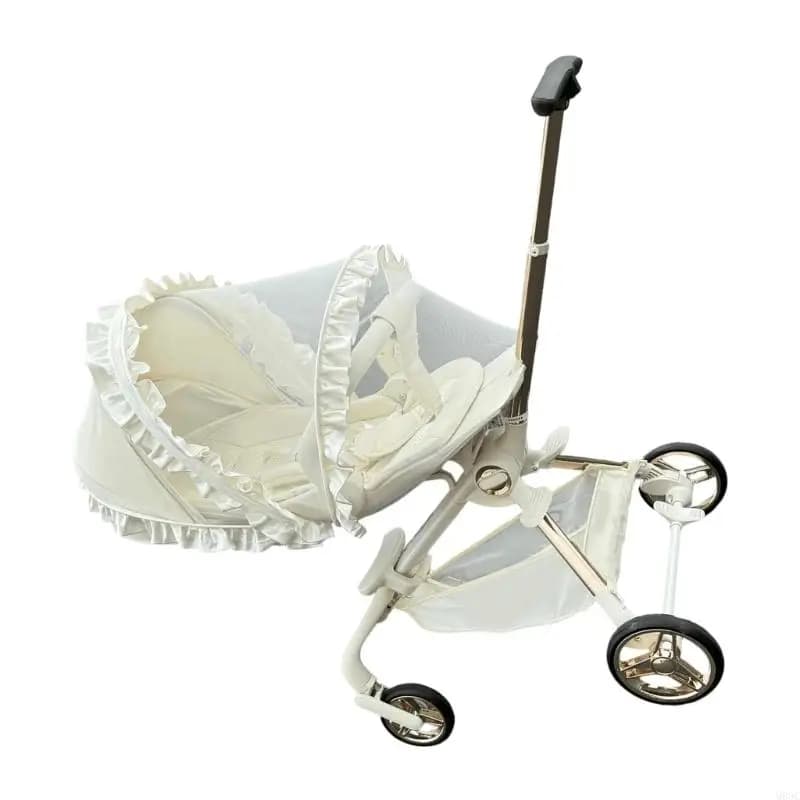 M89c Baby Strollers Fly Net Tenda Design copertura completa con rivestimento in pizzo decorativo