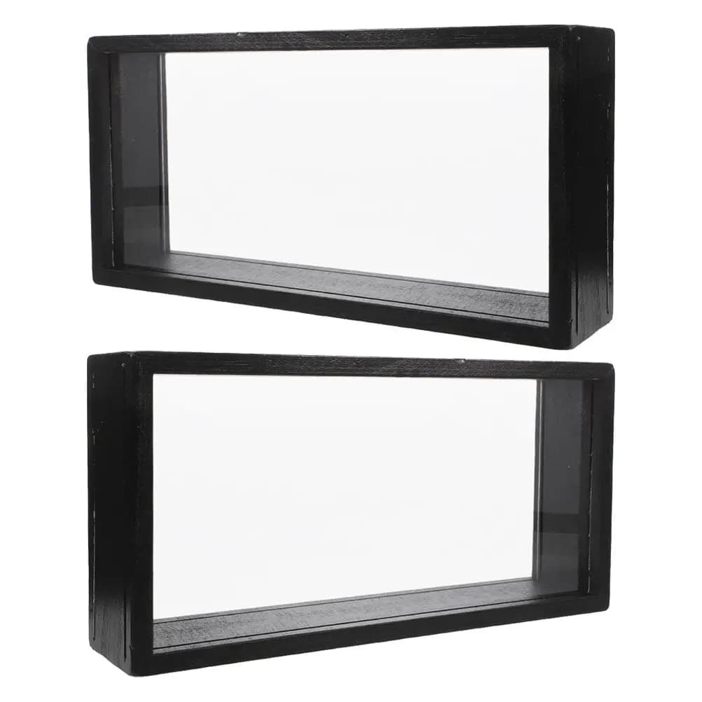 2Pcs Pressed Flower Frame Acrylic Display Creative DIY Shadow Box for Plant Specimen Display Dried Flower Photo Frame Decoration