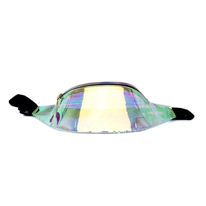 50LE Waist Bag Translucent Fanny Pack Beach Travel Women Belt Bag Bum Hip Money Phone Holder