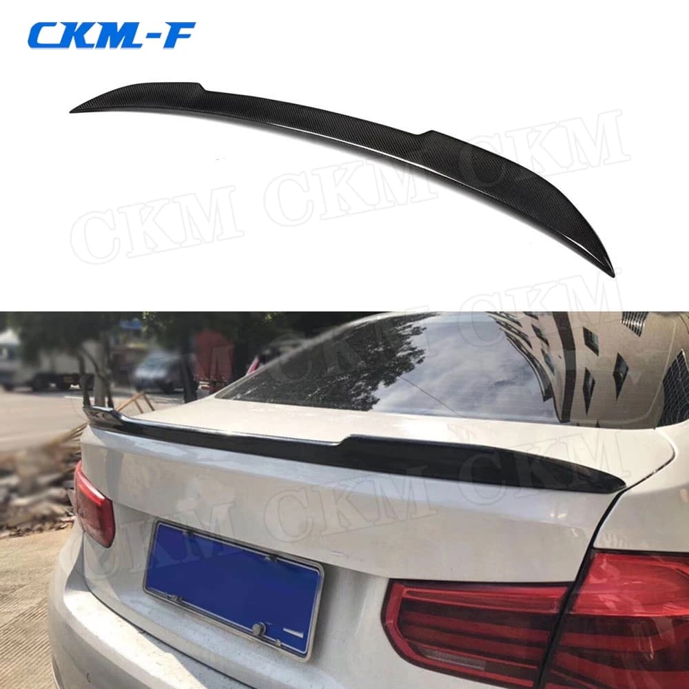 Ali d'anatra spoiler posteriore in fibra di carbonio per BMW Serie 3 F30 F80 M3 320i 328i 335i 326D 2012-2018 C Style FRP Spoiler Bodykits