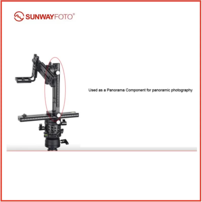 SUNWAYFOTO DMC-200R Quick release plate for head tripod for camera DSLR Tripede plate Vertical guide with tripod plate with screw knob