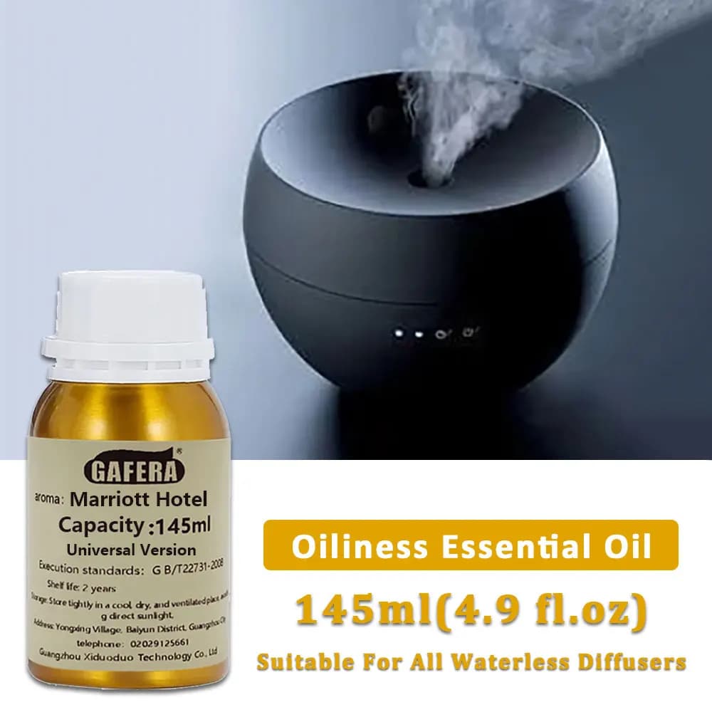 GAFERA 145ml (4.9 fl.oz) Oli Essenziali Marriott Hotel - Per Tutti i Diffusori Senza Acqua, Olio Aromaterapico di Ricambio per Diffusore di Aromi