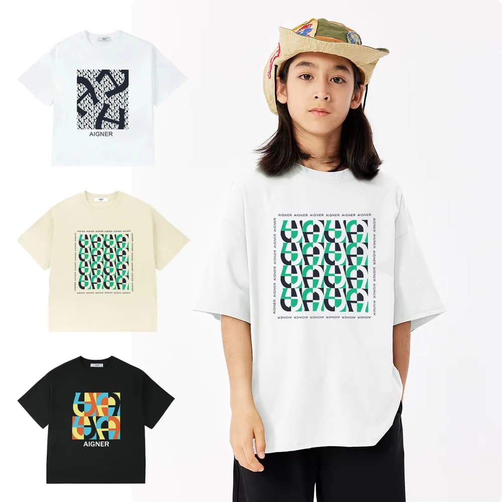 Popular Children's Clothing Short Sleeved T-Shirt Summer New Item Boys' Top Letter Printed Casual Sportswear Top Holiday Gift