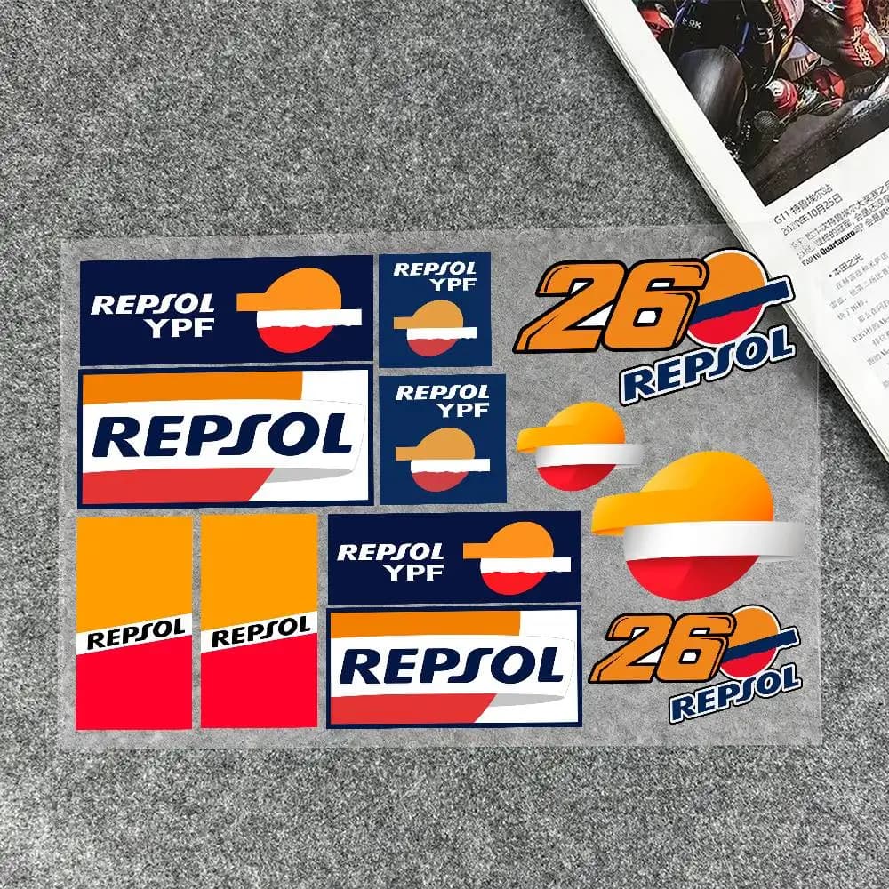 Adesivi R-Repsol per Moto, Auto, Paraurti, Finestrini, Laptop, Pareti, Decalcomanie in Vinile, Accessori per Tuning Auto