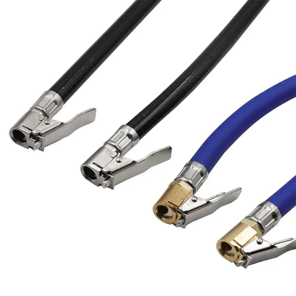 Compressore d'aria universale tubo di gonfiaggio per pneumatici tubo flessibile in gomma PU portatile tubo di prolunga resistente al calore in metallo per auto