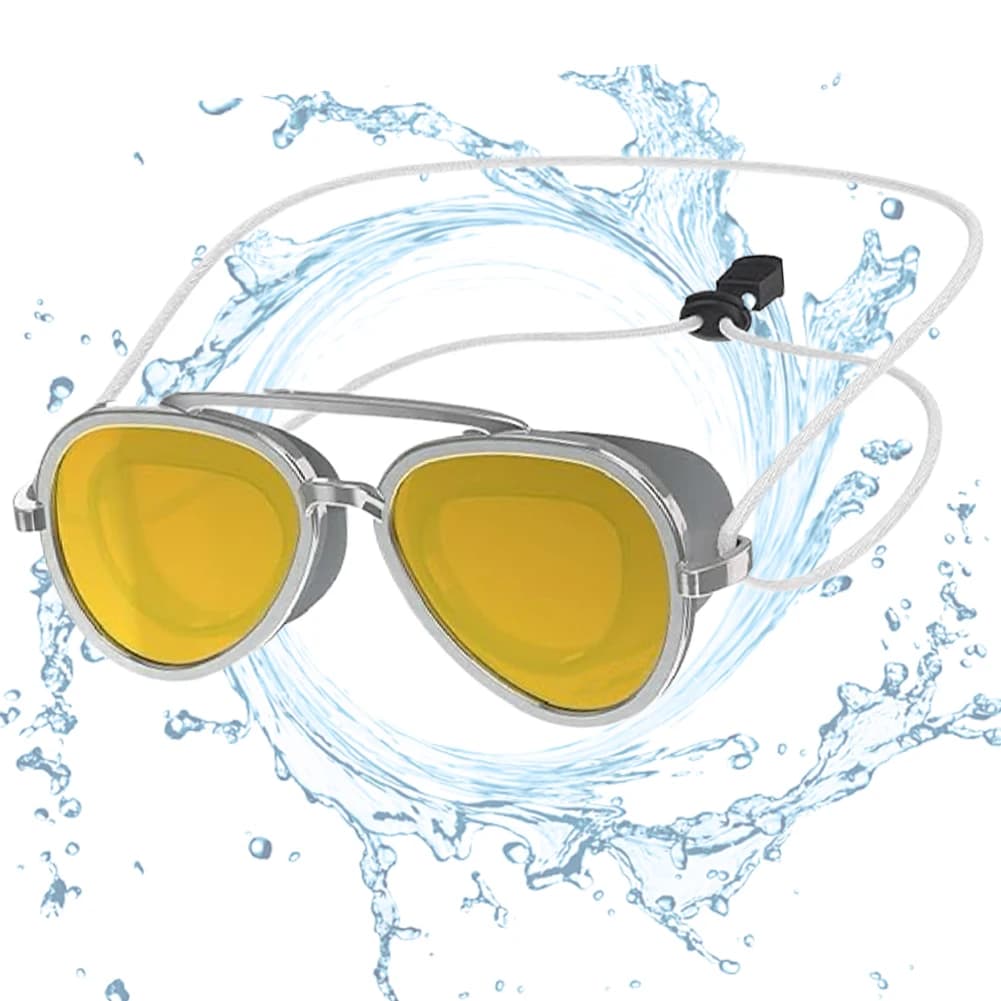 Full-view adjustable diver eyelets Anti-fog swim glasses with UV protection Unisex adult swimwear