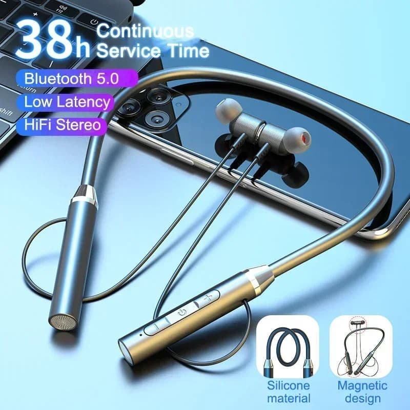 K58 Wireless Headphones Bluetooth Neck arch Magnetic earphones Sport Running earphones Bluetooth 5.0 waterproof with microphone