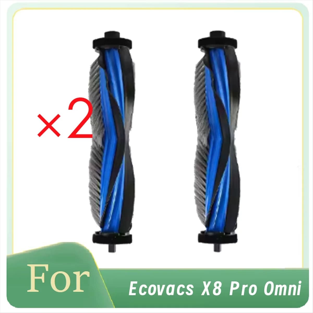 NUOVA spazzola principale da 2 pezzi per la sostituzione delle parti dell'aspirapolvere robot autovaciatore Ecovacs X8 Pro Omni