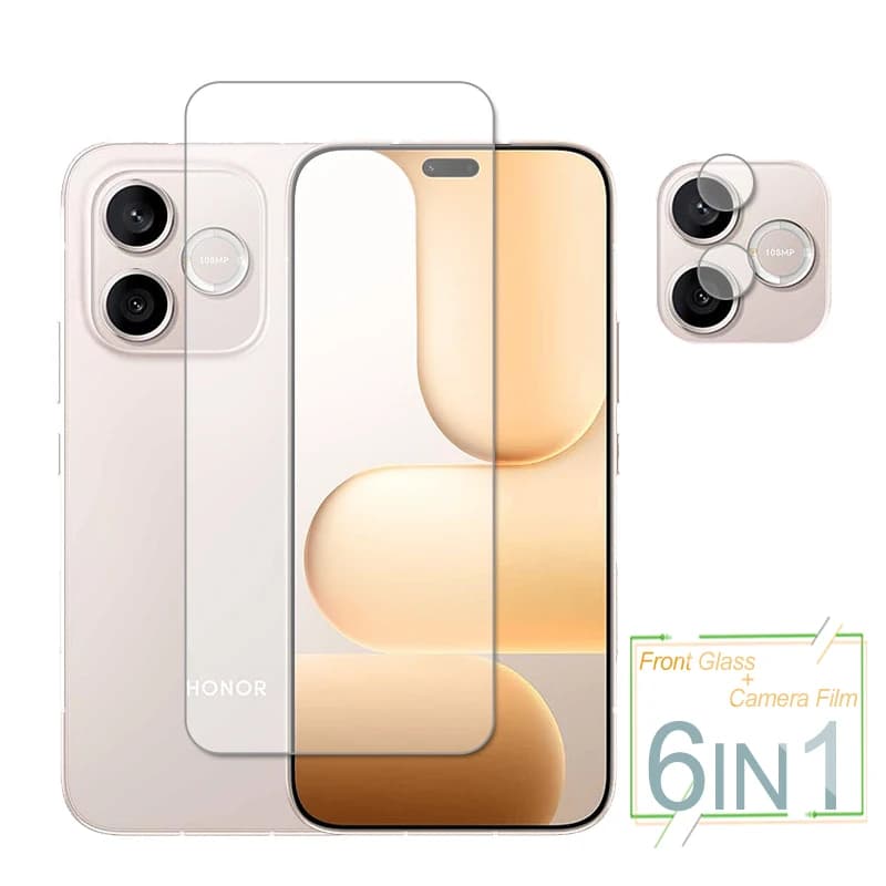 Tempered Glass Protective Film for Honor 600 Lite, Screen Protection and Back Camera lens for Honor 500 Smart