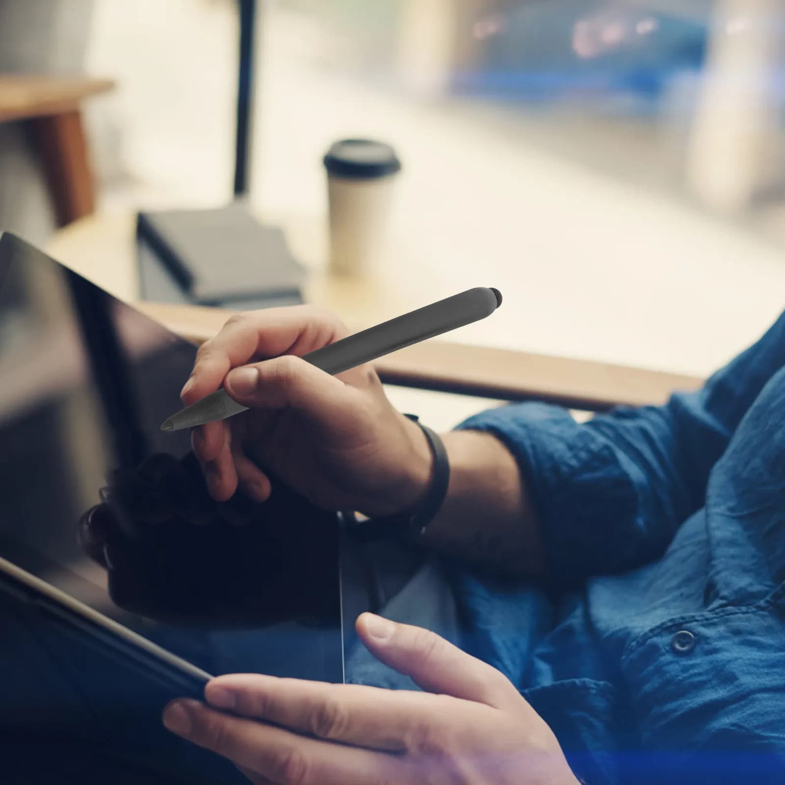 Penna Stilo Universale per Schermi Touch, Lavagne Interattive, Tablet e Laptop, Stilo di Precisione a Doppia Punta Compatibile con Infrarossi per Disegno