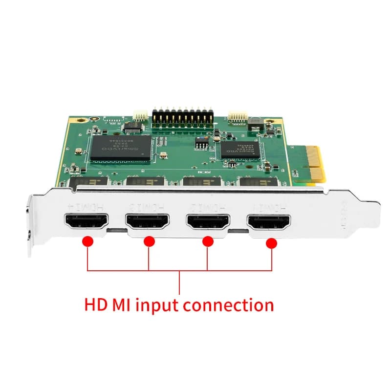 Scheda di acquisizione commutazione driver video a 4 canali Ingresso video HD Mi a 4 canali Scheda di acquisizione video a 4 canali