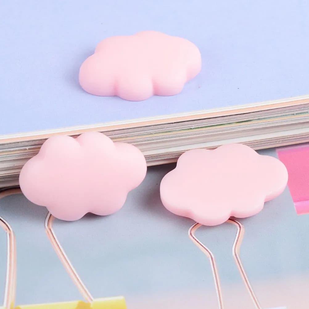 100 Pezzi Accessori a Forma di Nuvola in Resina, Decorazioni Fai-da-Te per Astucci e Cover Smartphone, Carine e Non Tossiche