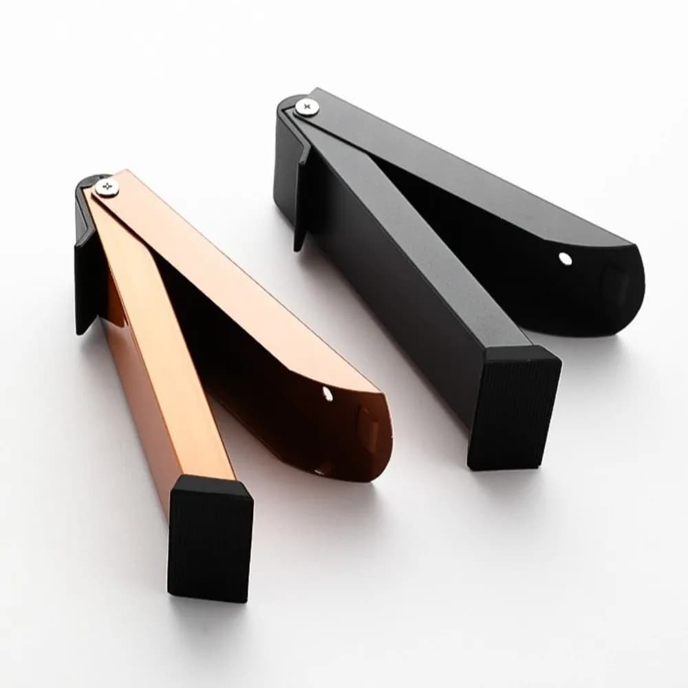 Stainless Steel Safety Door Blocker Heavy Duty Windproof Door Gap Stopper Anti Slip Base Anti-Collision Metal Door Blocker