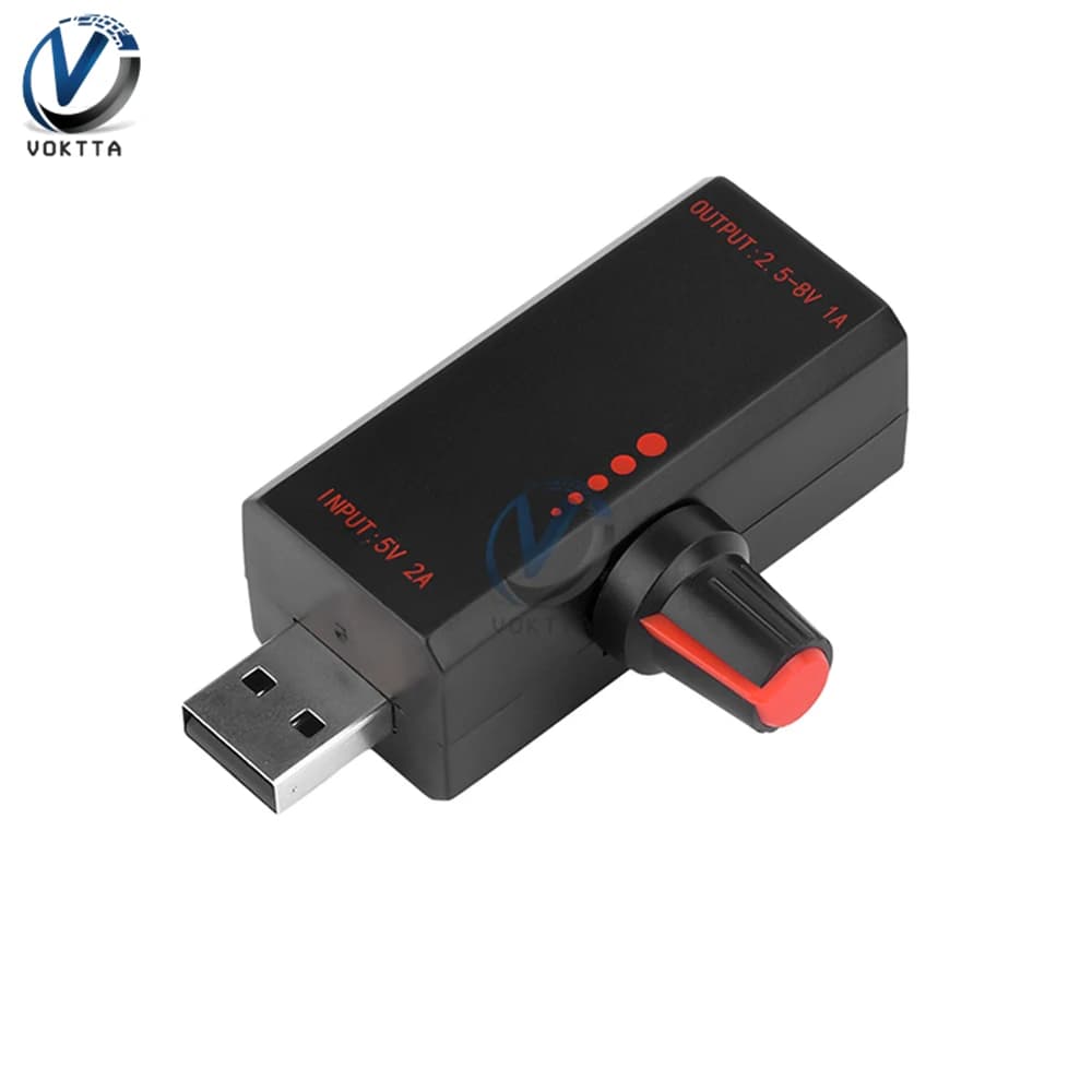 DC 5V 2A Regolatore di velocità PWM Regolatore di velocità della ventola da 5 W Alimentatore a induzione Regolatore di tensione Raffreddamento con interfaccia USB di tipo C