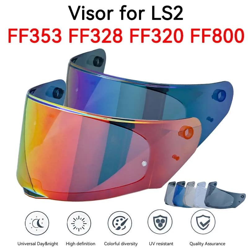 FOR LS2 FF320 FF353 FF328 FF800 Motorcycle Helmet Casco Visor Capacete De Moto Full Face Motor Helmet Accessories Shield Lens