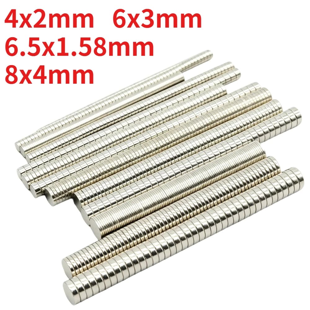 Strong round magnets for refrigerator, DIY, projects, science, office 4x2 6x2 6x3 8x2 8x3