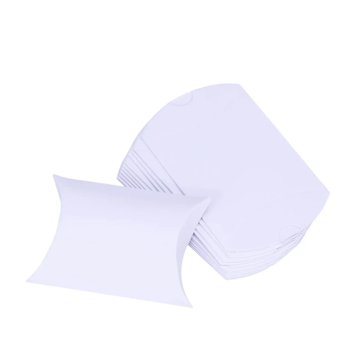 12Pcs Elegant Pillow Style Wedding Gift Boxes Candy Packaging Boxes for Wedding Favors Small Presents Bonbonniere Craft Paper