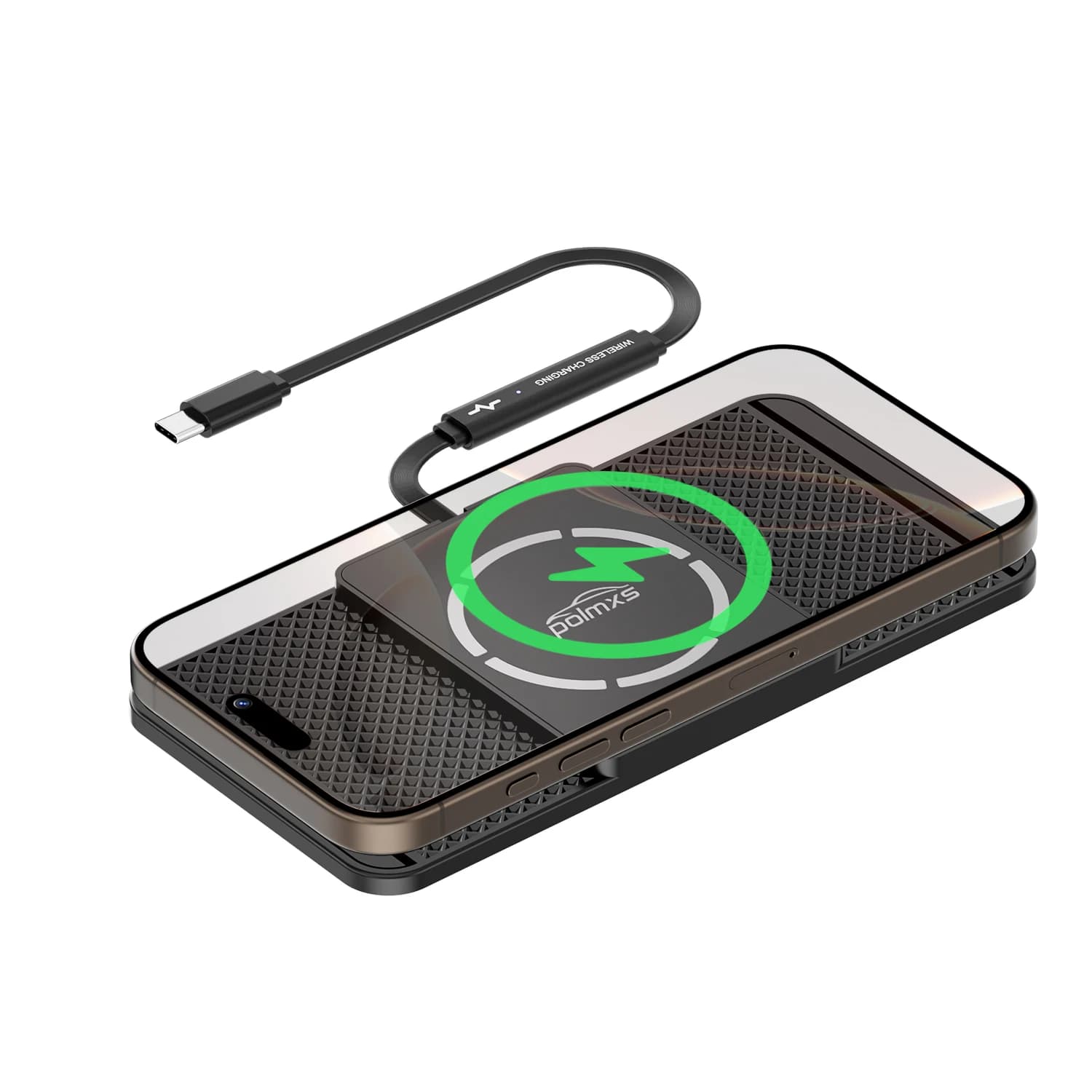 Magnetic Wireless Car Charger Mat for Magsafe Wireless Charger for Non-slip Car Type C for iPhone 16/15/14/13/12 Airpods