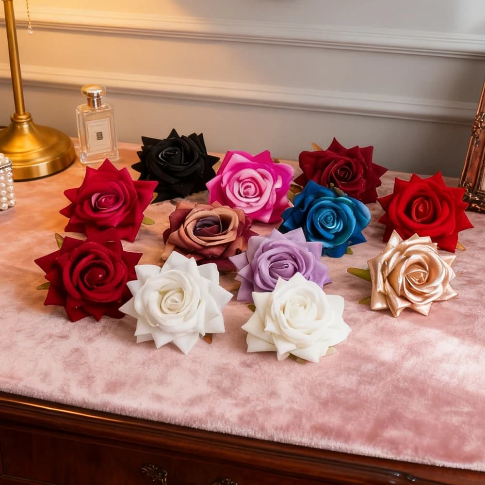 10/20 Pezzi Fiori Artificiali in Seta, Rose per Decorazioni Matrimoniali, Ghirlande per Festival, Casa, Giardino, Arco, Regali Fai-da-Te, Accessori per Scatole di Caramelle