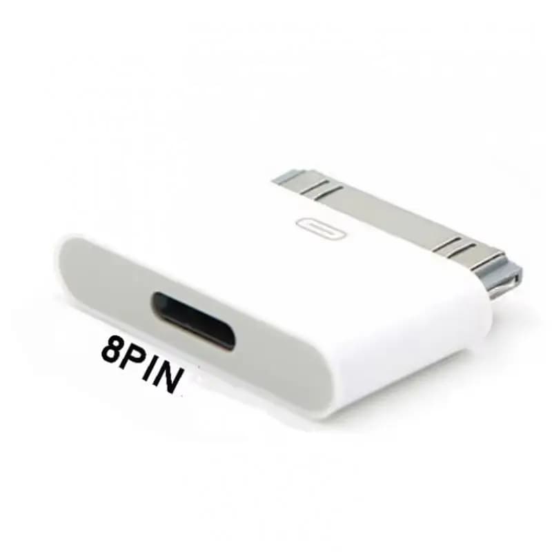 Convertitore adattatore da 8 pin femmina a 30 pin maschio 8 pin per Iphone 4 4s Ipad 2 3 Ipad Touch 3 4 per caricabatterie o parti delle stazioni di aggancio