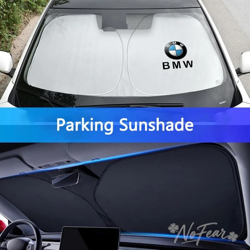 Parasole per Auto - Protezione UV per Parabrezza BMW M E46 E90 E60 F10 F30 E39 E36 E87 G30 Performance, Adesivi per Auto