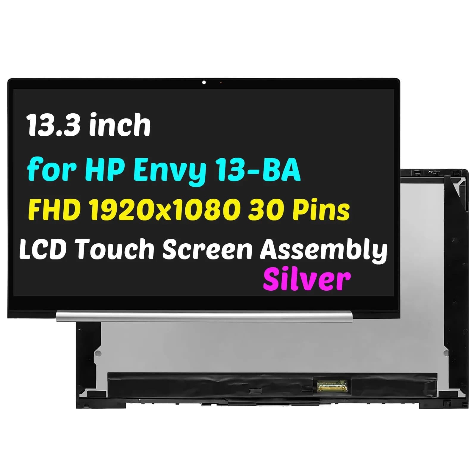L96787-001 per HP Envy 13-BA 13.3" Laptop FHD LCD Touch Screen Display Panel Assembly 1920x1080