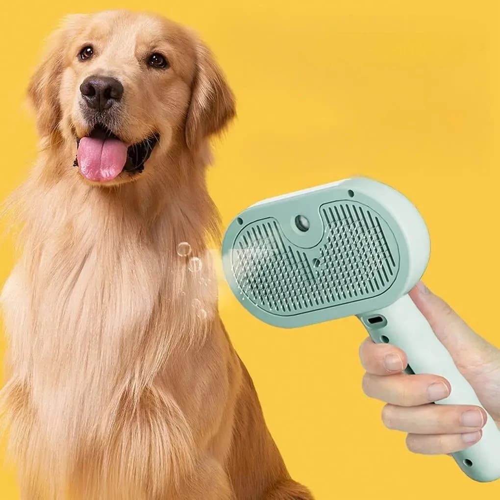 Spazzola a Vapore per Toelettatura Cani, Spazzola Unica a Vapore per Cani, Spazzola di Lusso per la Toelettatura, Spazzola a Vapore per Cani