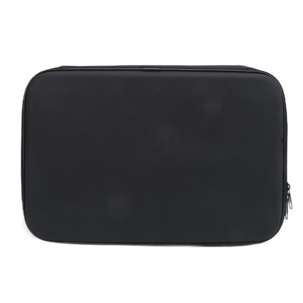 PVC Bite Alarm Hanger Box with Sponge 33*22*5cm Bite Alarm Hanger Case with Zipper Black Carp Fishing Tackle Box