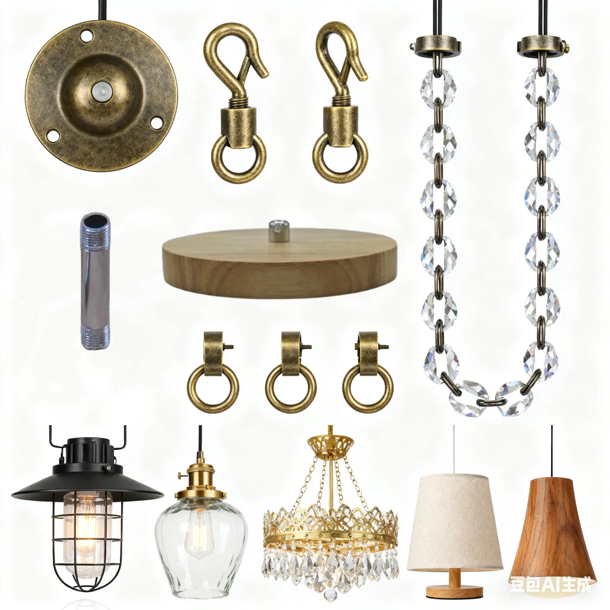 Accessori di illuminazione personalizzati adatti per lampade da scrivania, lampade da parete, lampade a sospensione