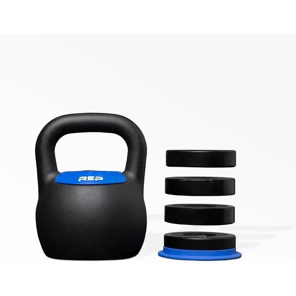 Kettlebell adjustable for strength training - Compact steel design, 20-40 pounds options (9-18 kg) - Bestseller