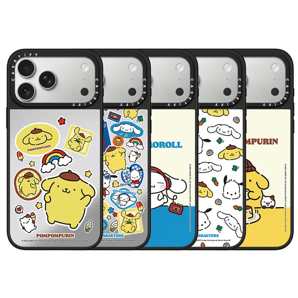CASETiFY Co-brand Sanrio Cute Puppy Squad Series Custodia per iPhone Air 13 15 14 16 17 Pro Max Plus Cover Protettiva Magnetica