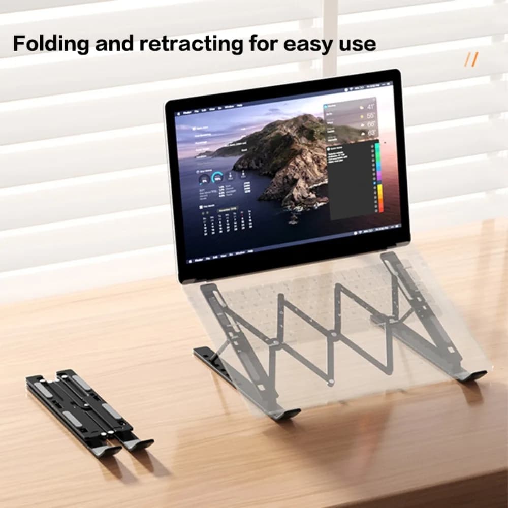 Adjustable Laptop Holder Stand Foldable Portable Laptop Cooling Bracket Non-slip Lifting Notebook Support Base Work