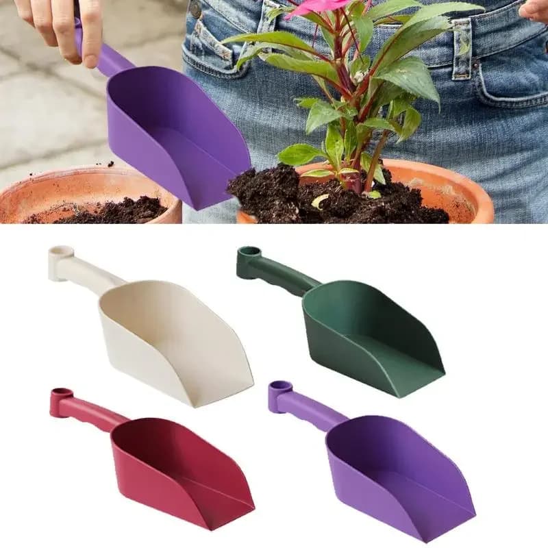 Paletta da giardino Cucchiai da pala per terreno in plastica Pp multifunzione Pratica paletta da giardino per la piantagione di compost del terreno Strumenti di scavo per la riempotazione