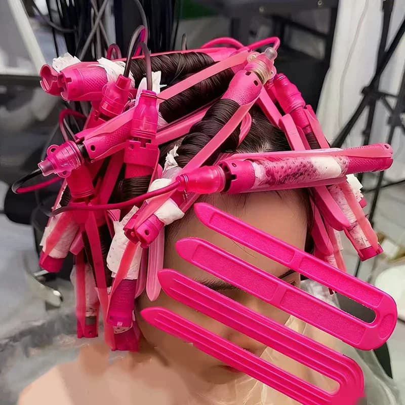 6/12 pezzi clip isolante a forma di U salone ad alta temperatura permanente dei capelli barbiere perm cuscinetto per capelli ricci accessori strumenti per lo styling