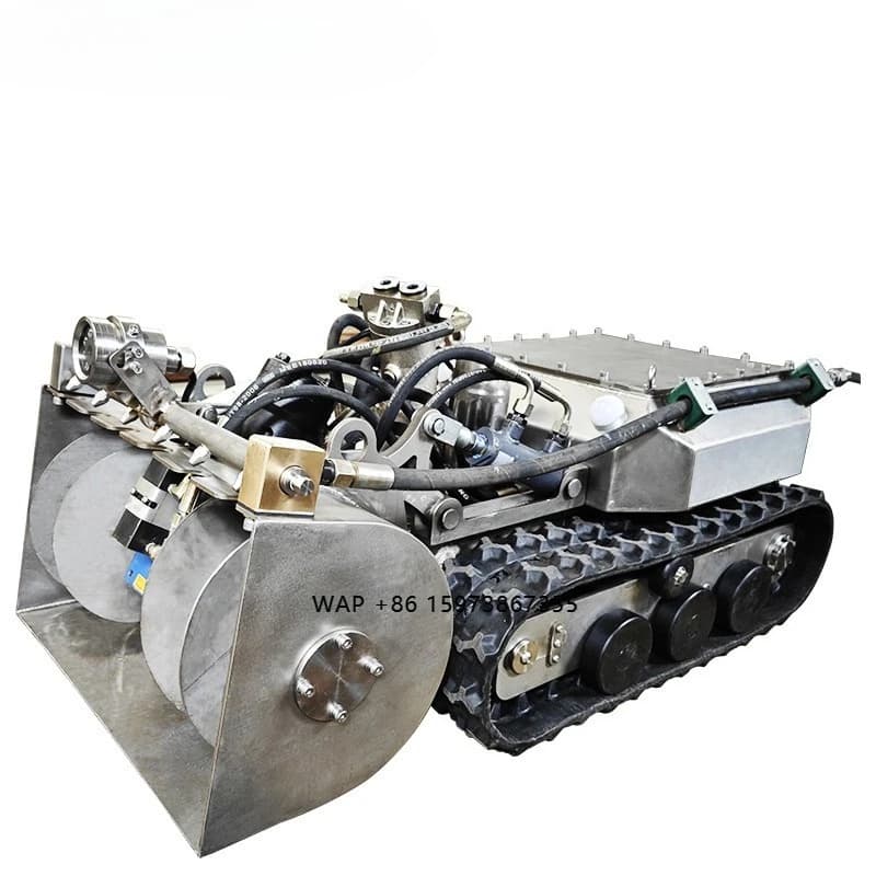 Robot Subacqueo SubMud Pro Telecomandato per Rimozione Fanghi con Pompa di Aspirazione e Taglierina per Pulizia di Laghi/Stagni, Nuova Condizione