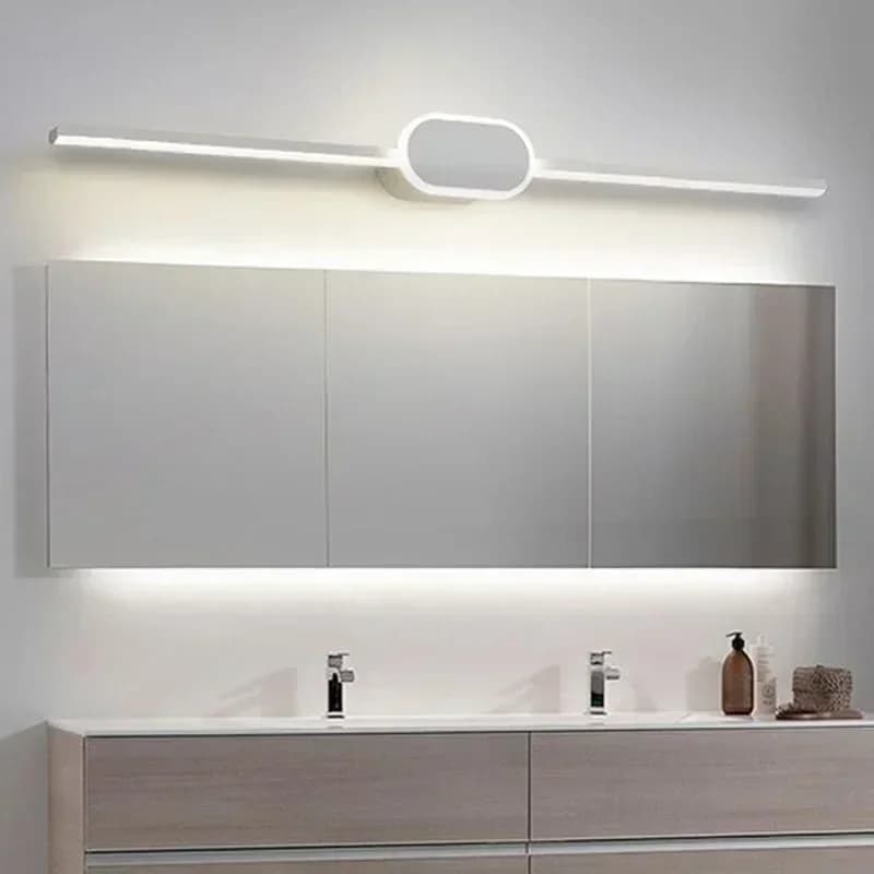 Modern Bathroom Wall Lamp Black White Aluminum LED Strip Bathroom Mirror Lamp Bathroom Bath Lamp Mirror LED Light Make Up Light
