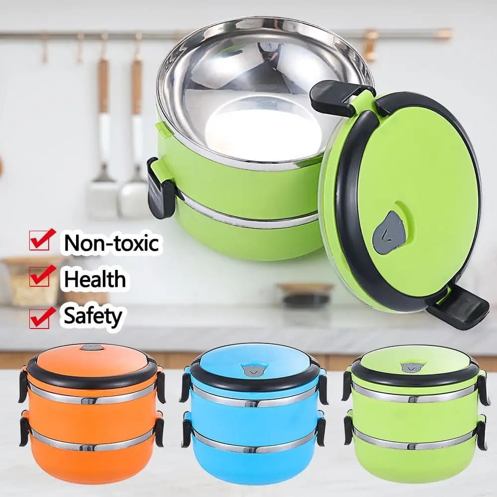 Insulated Adult Trave Hot Food Flask Lunch Box Warmer Food Container Vacuum