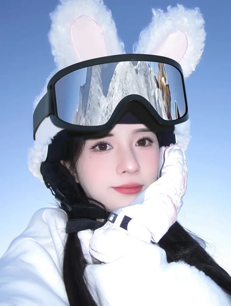 OTG Occhiali da sci per uomo donna, antiappannamento antivento sopra gli occhiali Occhiali da snowboard con UV400 Pronti per regalare ai sciatori