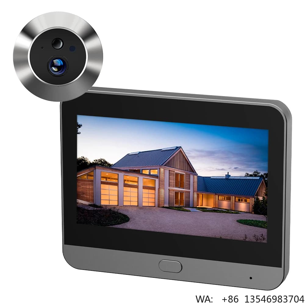 Videocitofono Wireless Smart Cat-eye da 3MP con Audio Bidirezionale e Schermo LCD HD da 4,3 Pollici - Il Miglior Budget