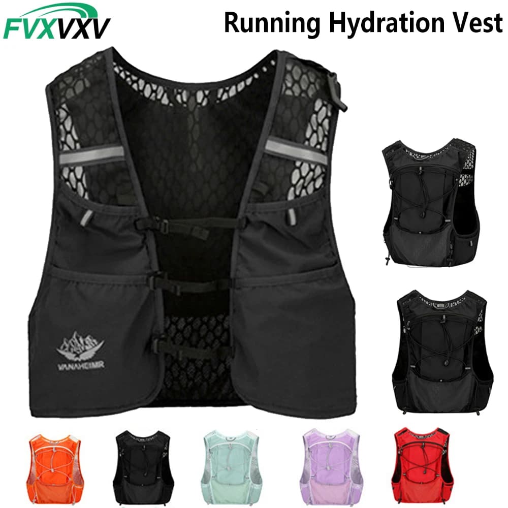 1PCS Running Vest for Women Men, Lightweight Hydration Backpack with Waterproof Phone Pocket, Breathable Pack for Hiking Trail