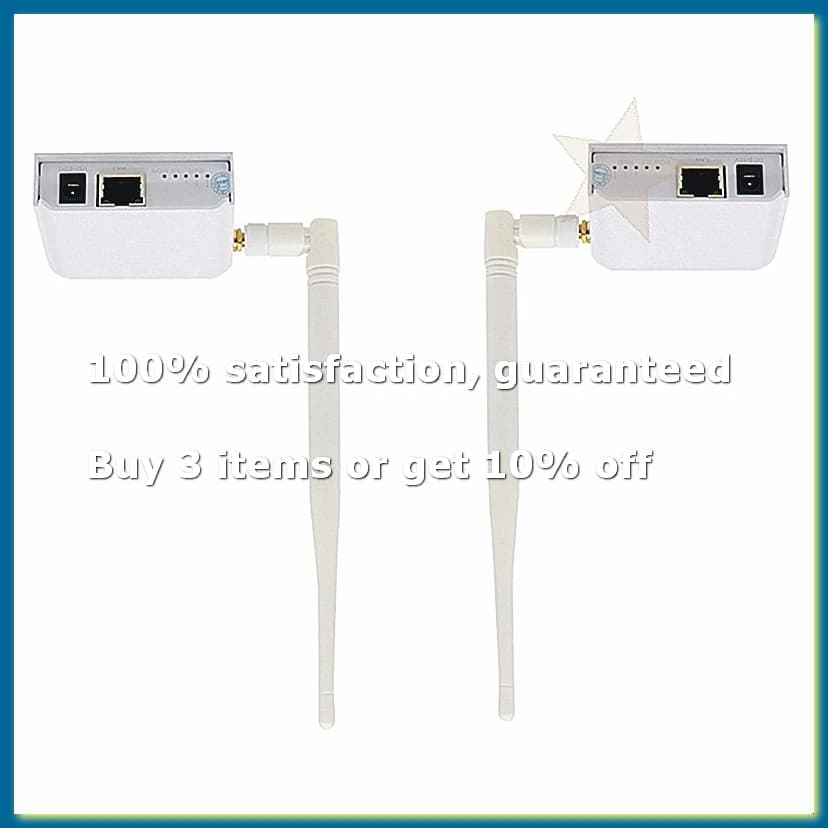 ●Wireless Bridge Point-To-Point Long Range Wireless Access with High-Gain Antenna, 2.4G WiFi Bridge Repeater US Plug