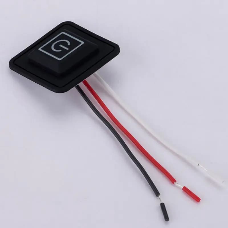Interruttore a pulsante impermeabile con regolatore temperatura 3.7-12V DropShipping durevole