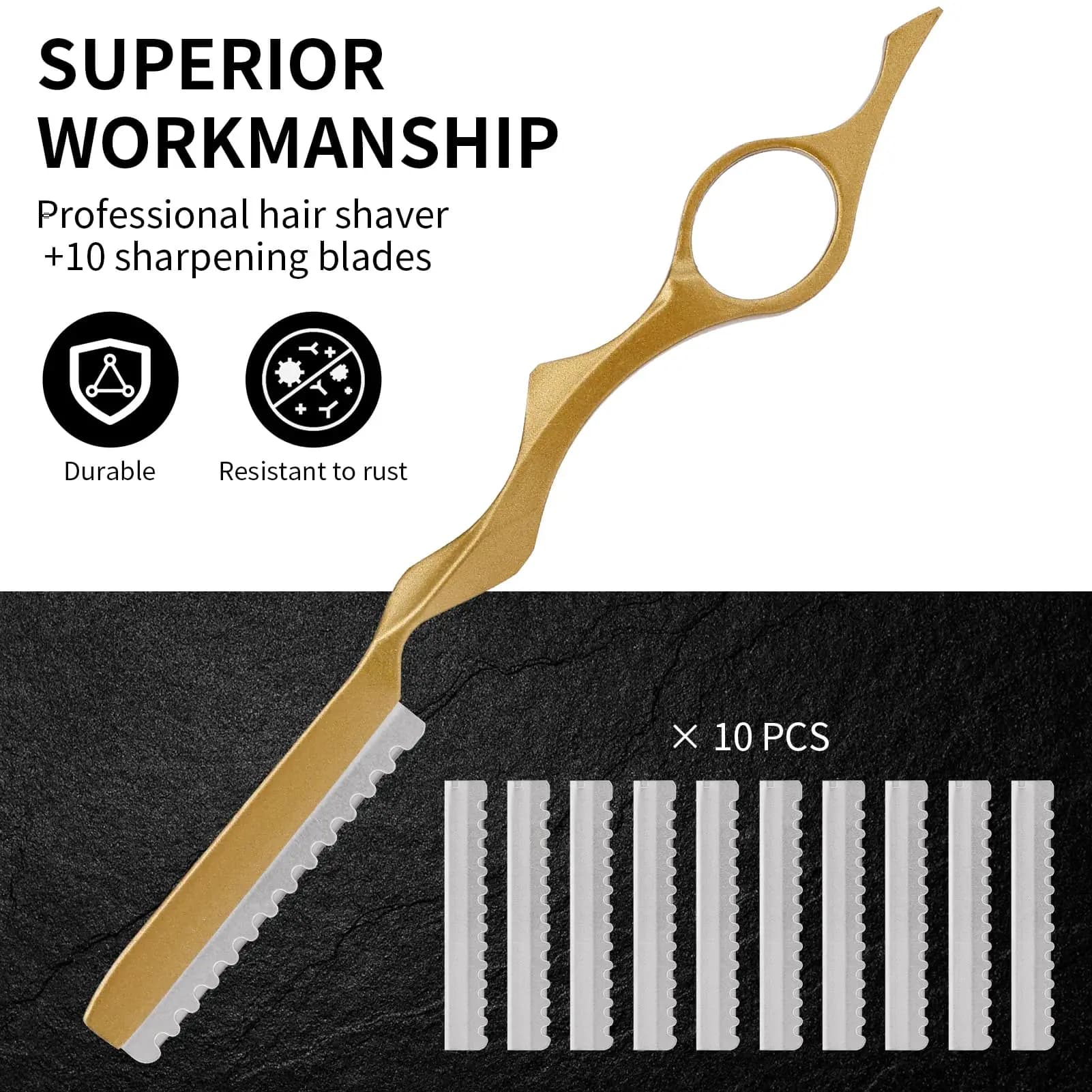 Professional Hair Sawing and Trimmer Set, Stainless Steel Blades, Shaving Kit Spare heads for men's beard styling