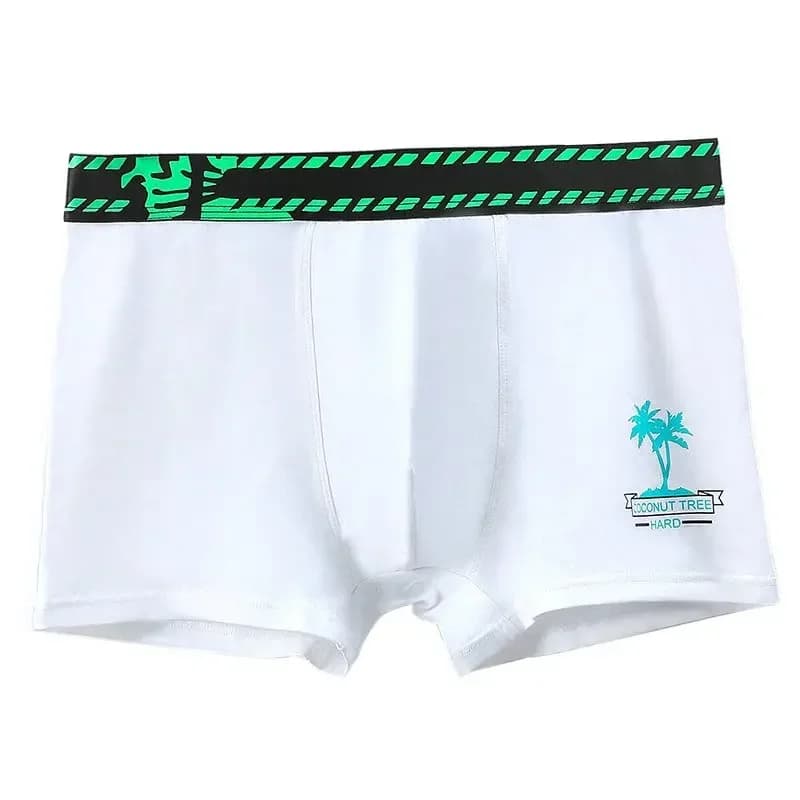 5PCS Modal sportswear men's underwear, breathable underpants, trendy and individualistic, flat-angle cuffs for men
