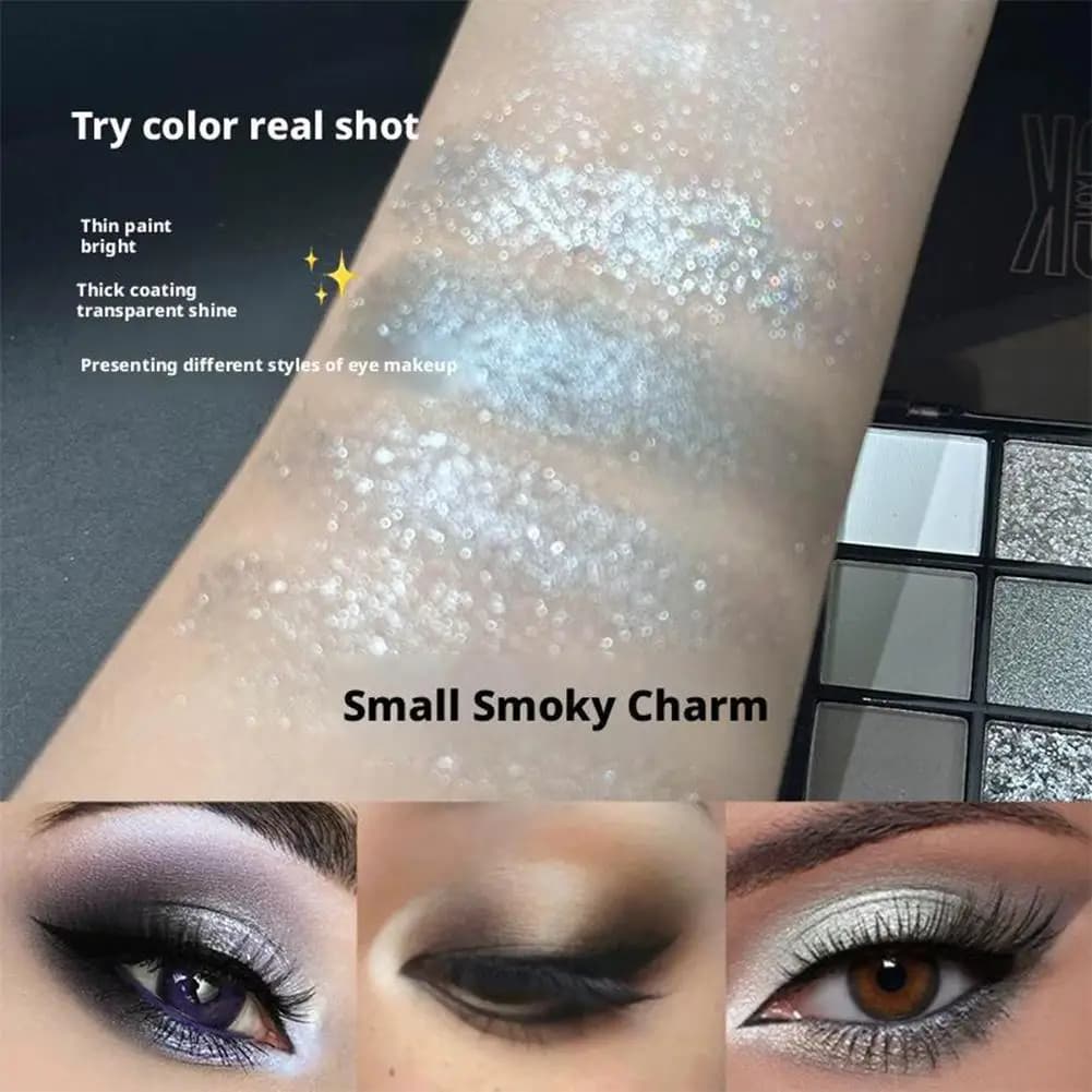 Palette di ombretti da 25 colori, trucco fumoso grigio-rosa, trucco perlescente baco da seta opaco illuminante V6Q1