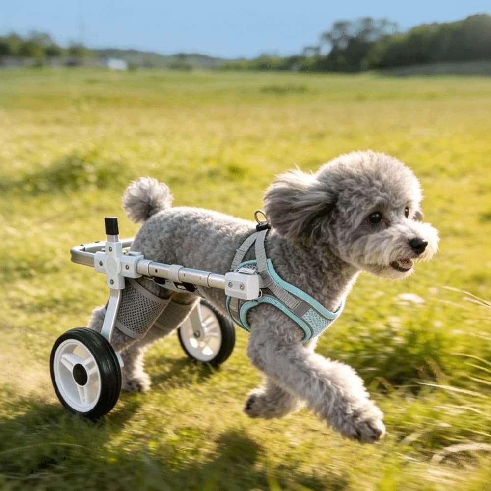 Adjustable Dog Wheelchair Durable Breathable Harness Pet Rehabilitation Cart Rear Leg Support Hind Leg Support