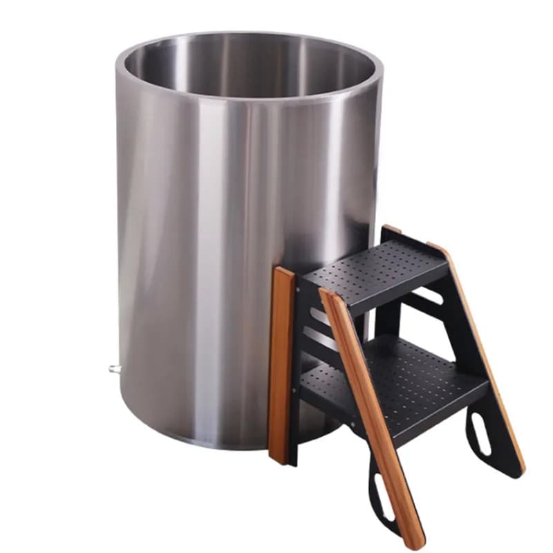 Secchio con spina fredda intelligente Bagno d'acqua ghiacciata in acciaio inossidabile Bagno di ghiaccio Bagno con spina fredda Recupero dell'atleta